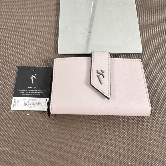 Simply Vera Vera Wang Wallet Nova RFID-Blocking Card Case ID Holder Light Pink - Picture 1 of 7